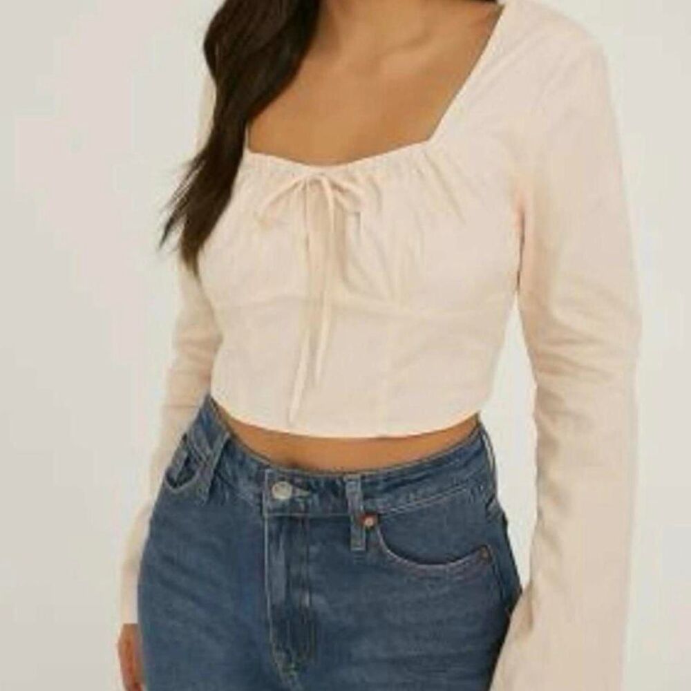 Wild-fable Women's Pink and Cream Blouse